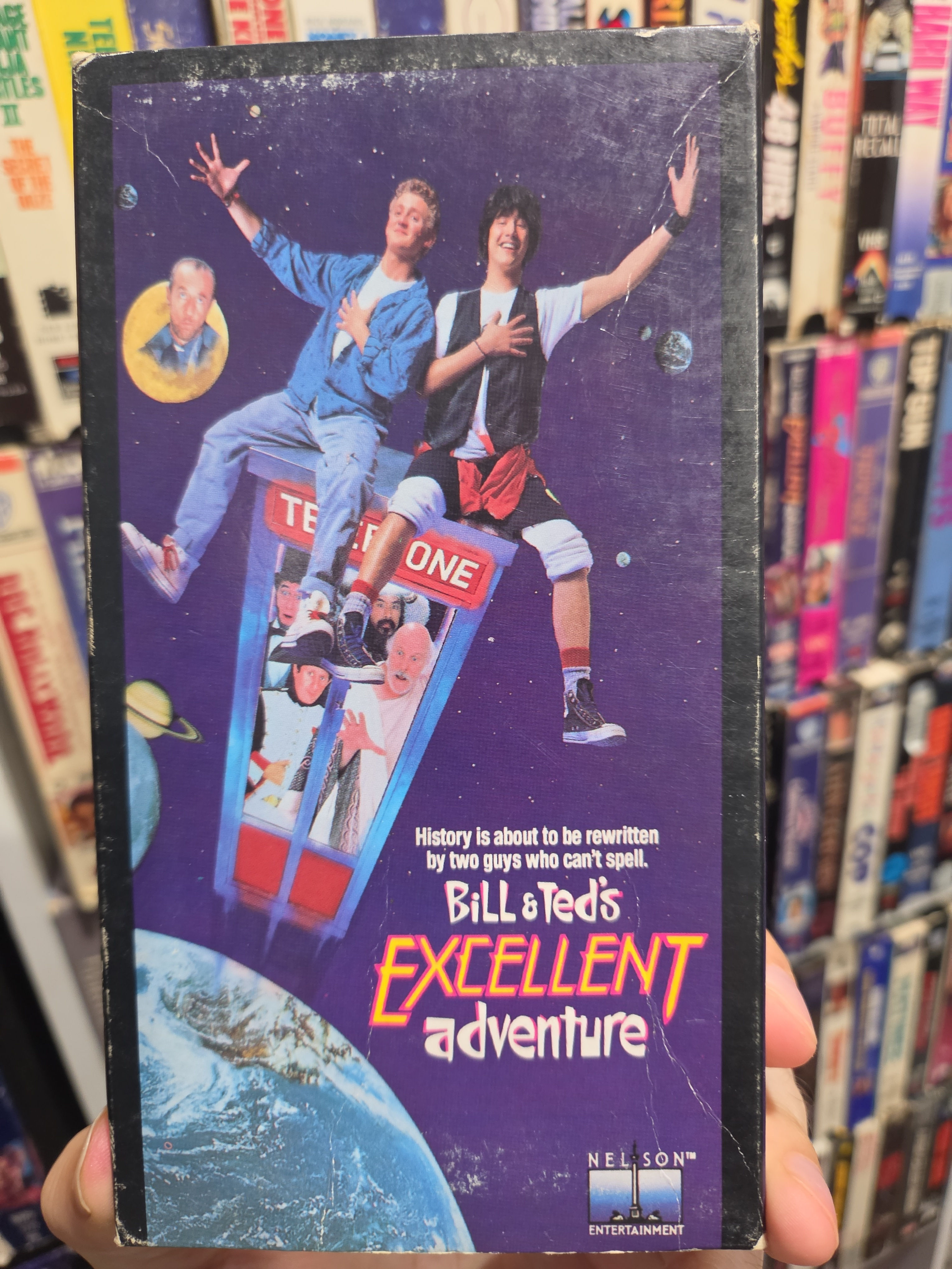 Bill and Ted's Excellent Adventure 1989 VHS NON RENTAL 1992 Release