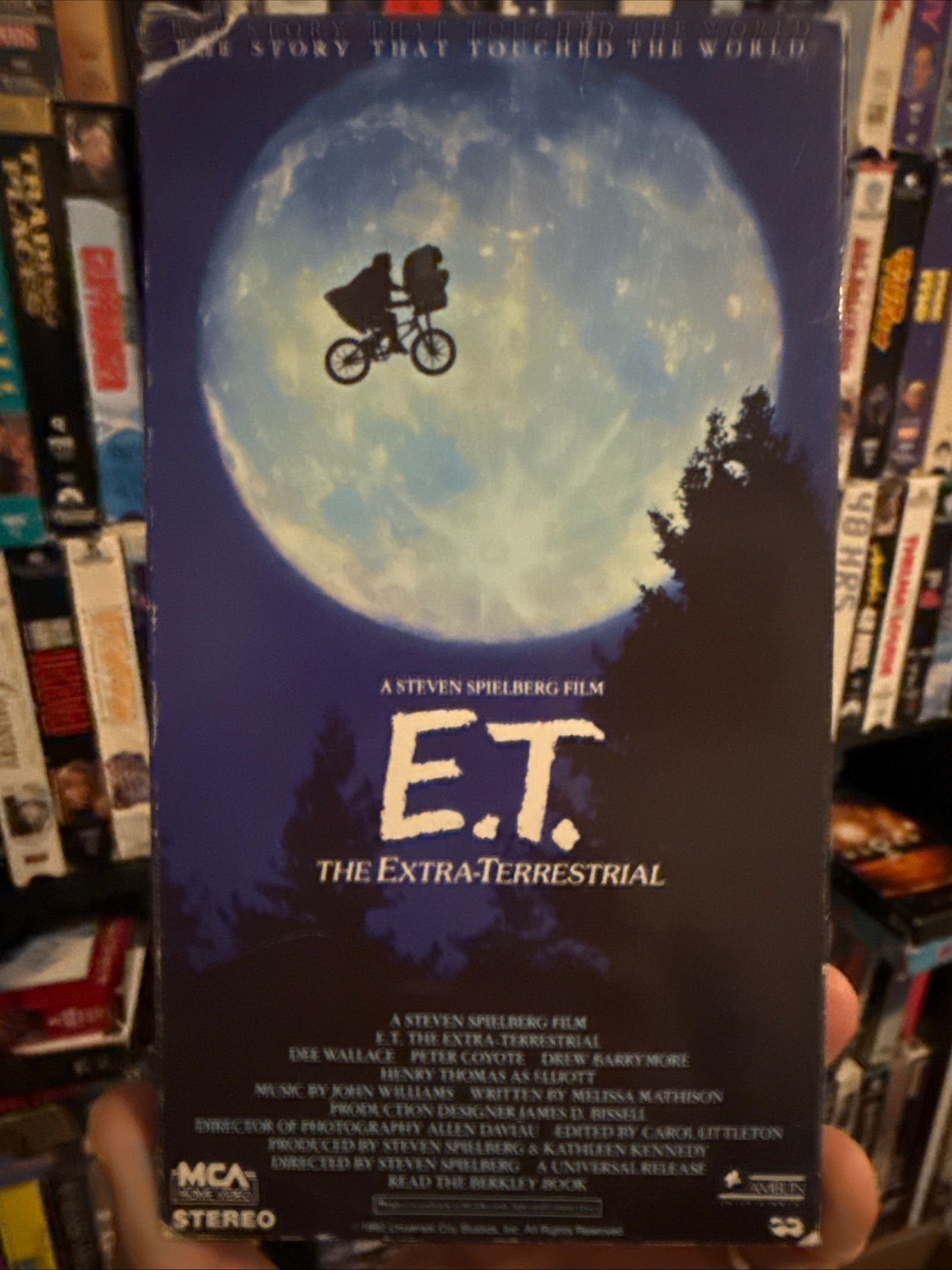 E.T. The Extra Terrestrial 1982 VHS Rare Original Release Green Tape