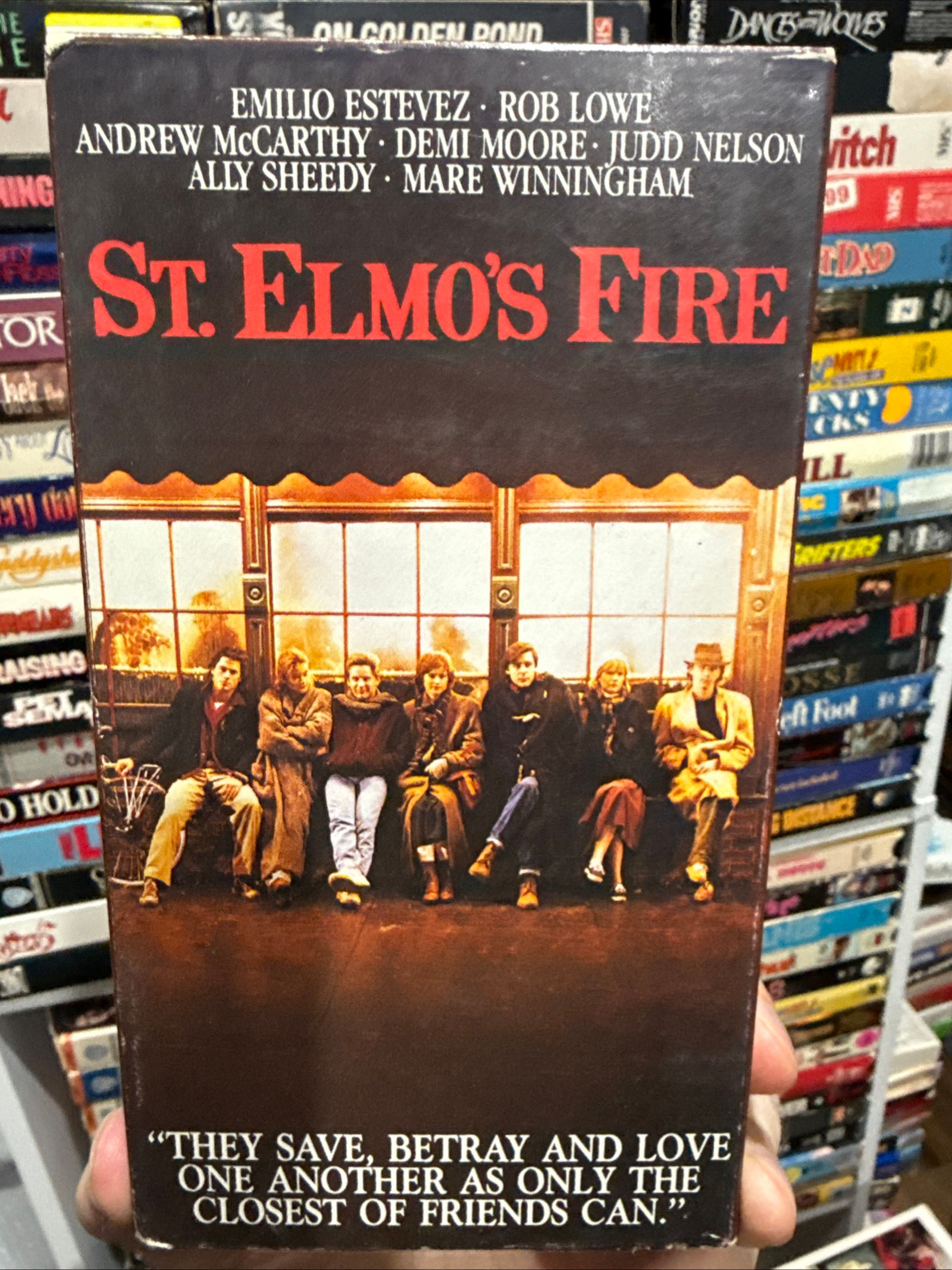 St. Elmo's Fire 1985 VHS Early 80s Release NON RENTAL