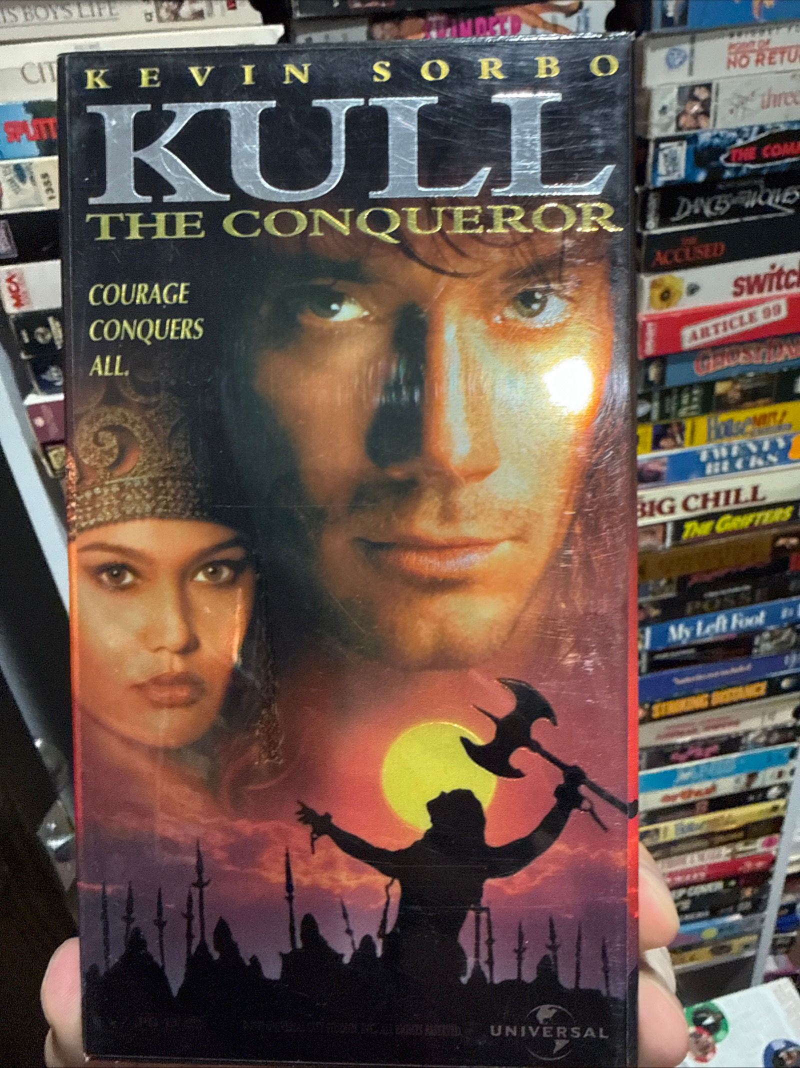 Kull The Conqueror 1997 VHS Original Release Shimmer Cover NON RENTAL