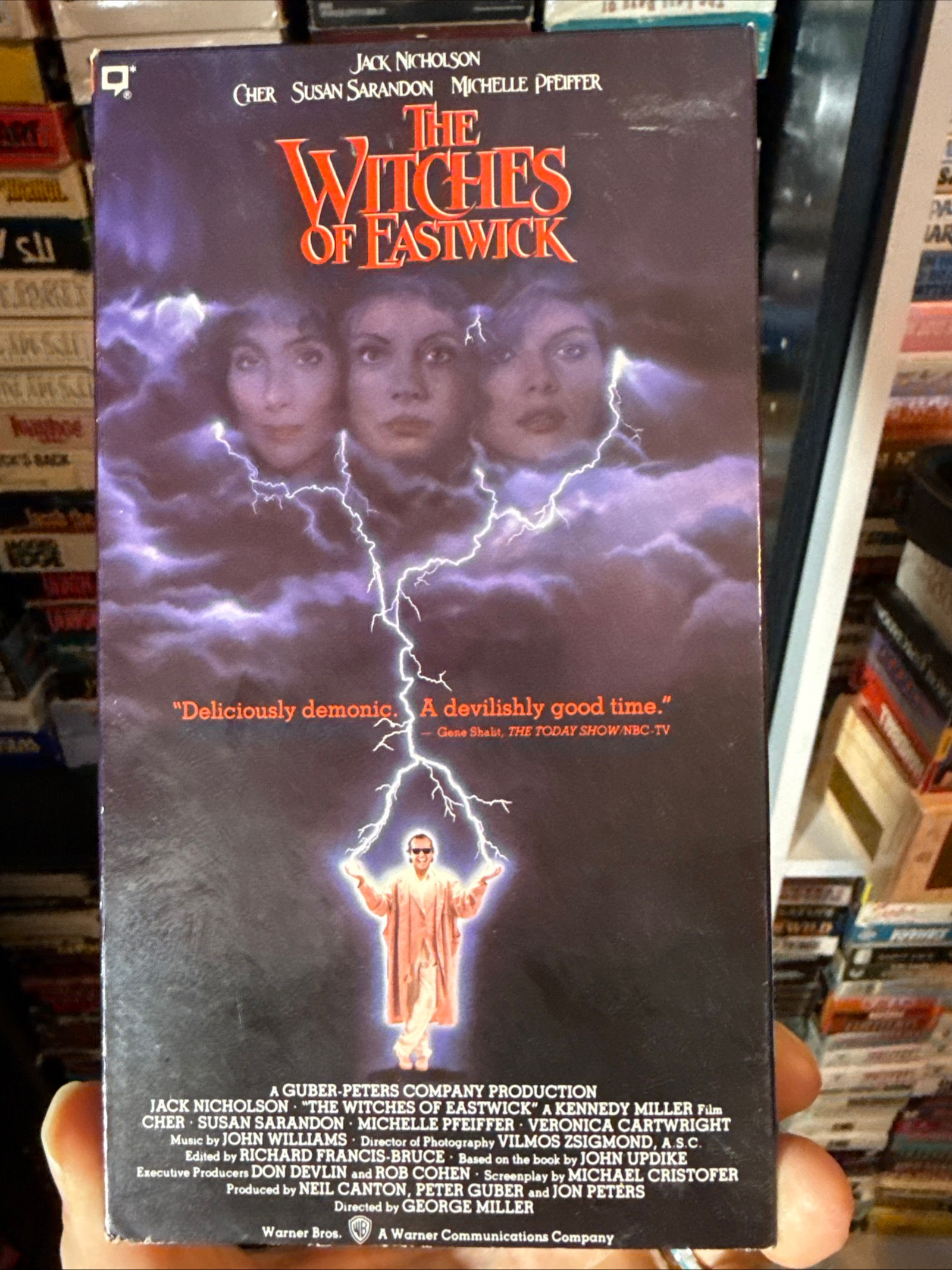 The Witches of Eastwick 1987 VHS Original Release NON RENTAL
