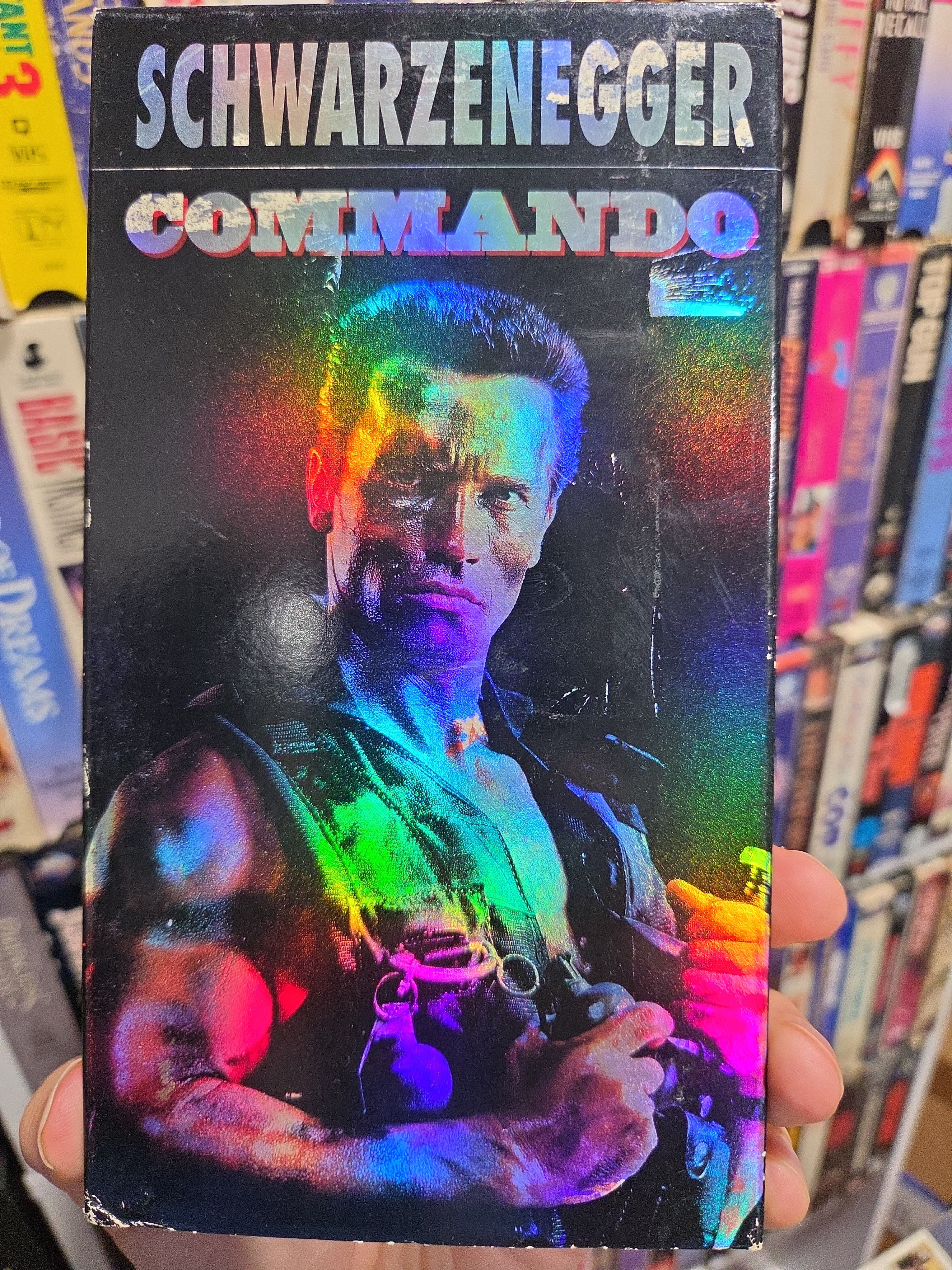 Commando 1985 VHS NON RENTAL