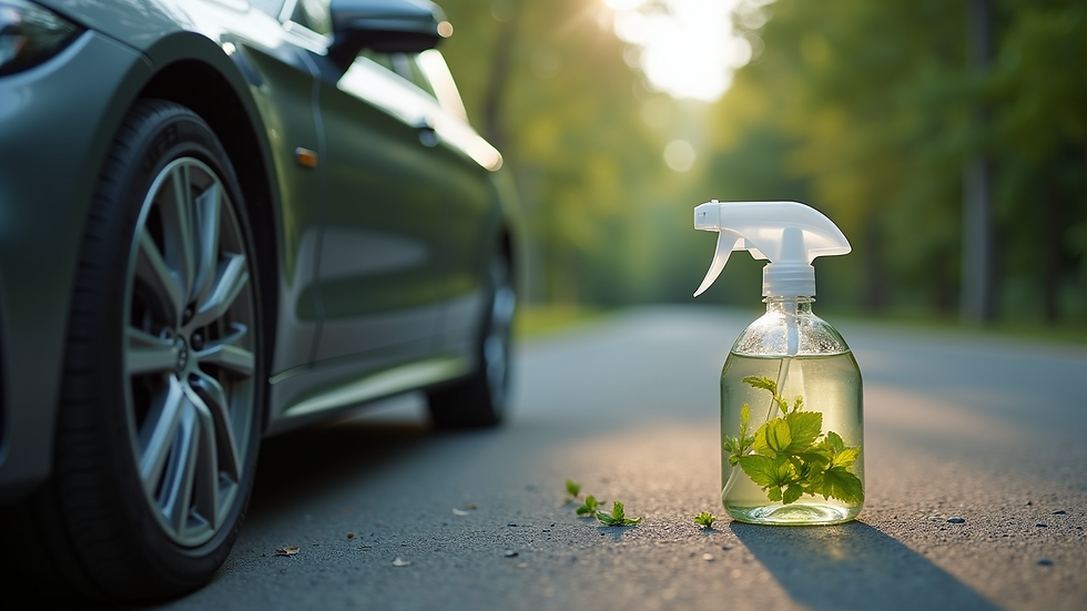 Eye-level view of a fresh car fragrance product by AutoScentx