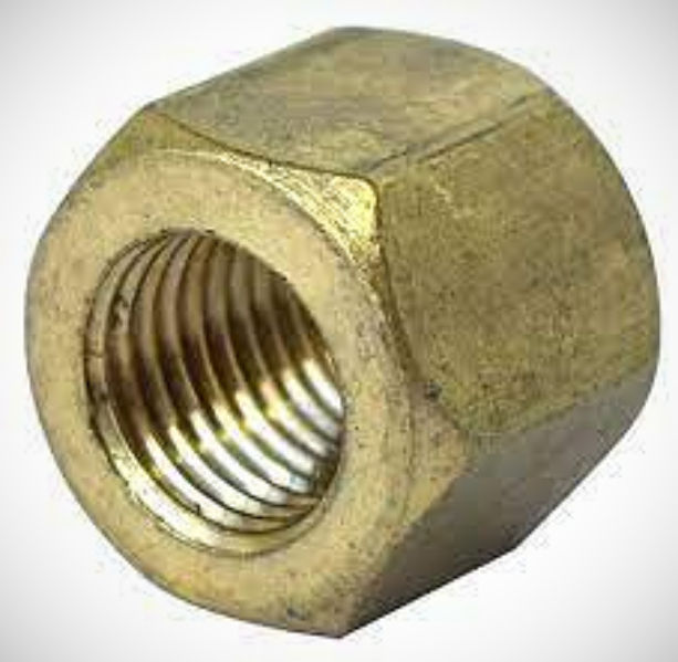 Exhaust Manifold Nut (3/8" UNF - Brass - Hex) Various Makes & Models 375797X1