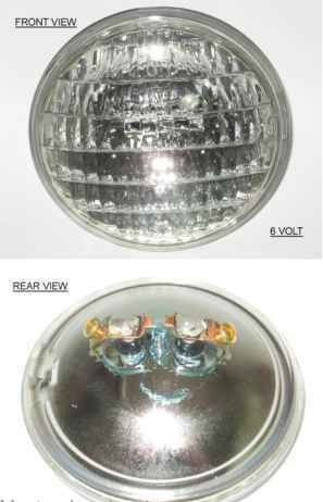 Sealed Beam (6v-30w) Allis/Case/Ford/MF/White/Oliver (4.5"-2 Screw) 373661R91