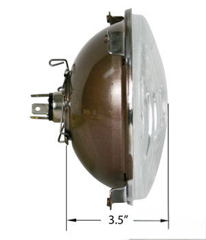 Headlight (LH-12v) MF (5.5") 100 UK 100-600 2600 2700 & Indust Series 1672769M91