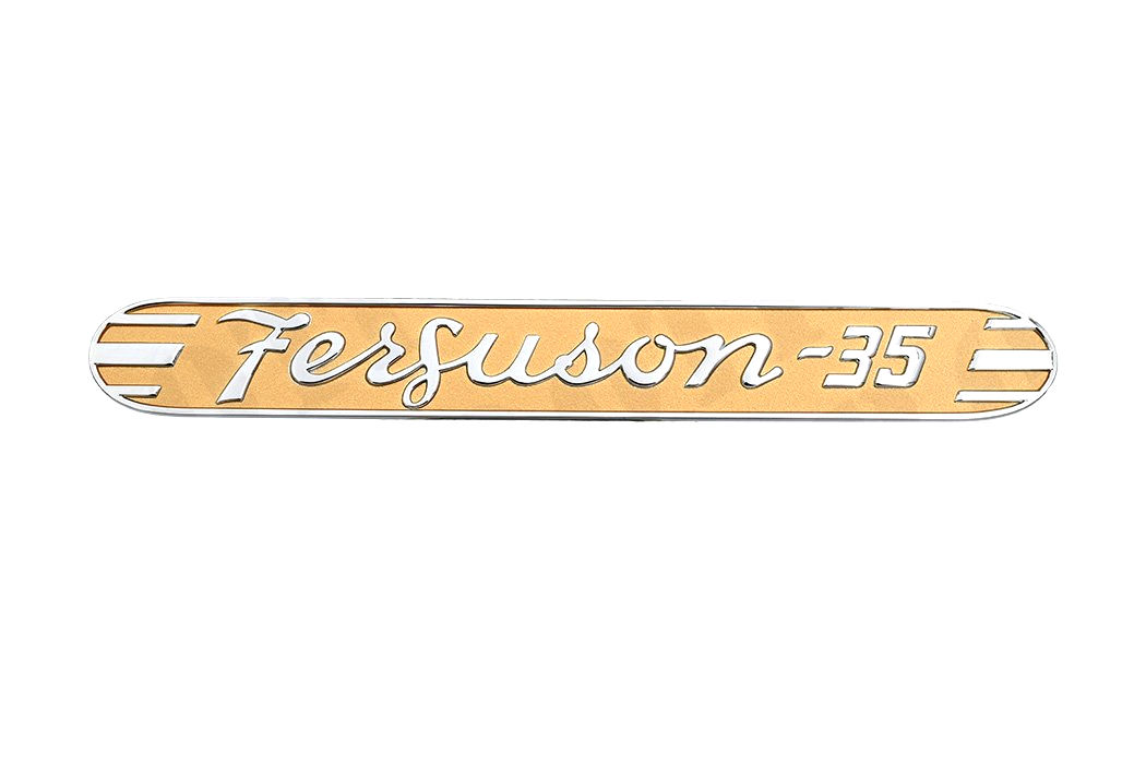 Side Badge (4 Cyl) Massey Ferguson (Chrome & Gold) 35 FE35 Models 5816A