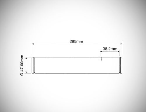 Front Axle Pin (1.87" x 11.22") MF 100 thru 600 & Indust Series 1684285M1