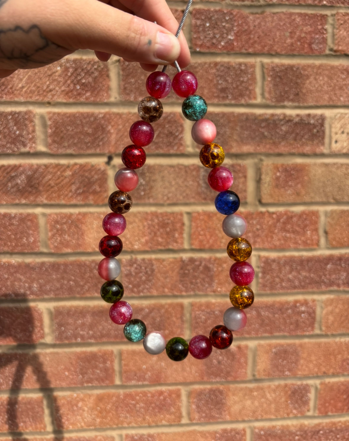 Accessory necklace multi coloured