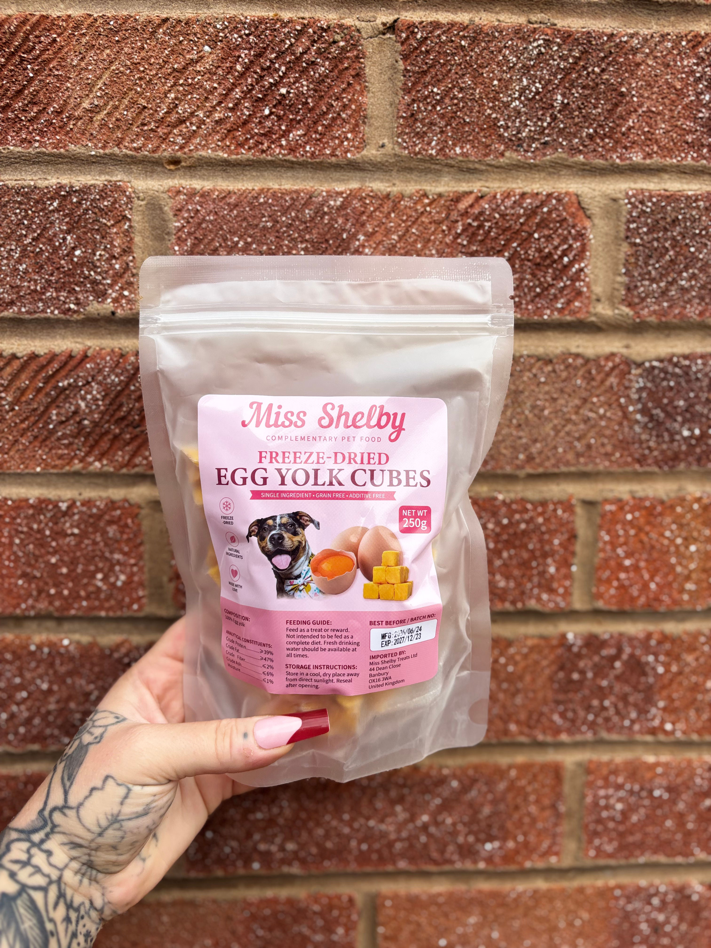 Chicken egg yolk cubes 250g - Wholesale