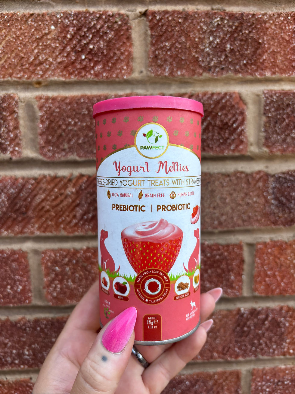 Thumbnail: Strawberry Yogurt Melties Pre and Pro Biotic 