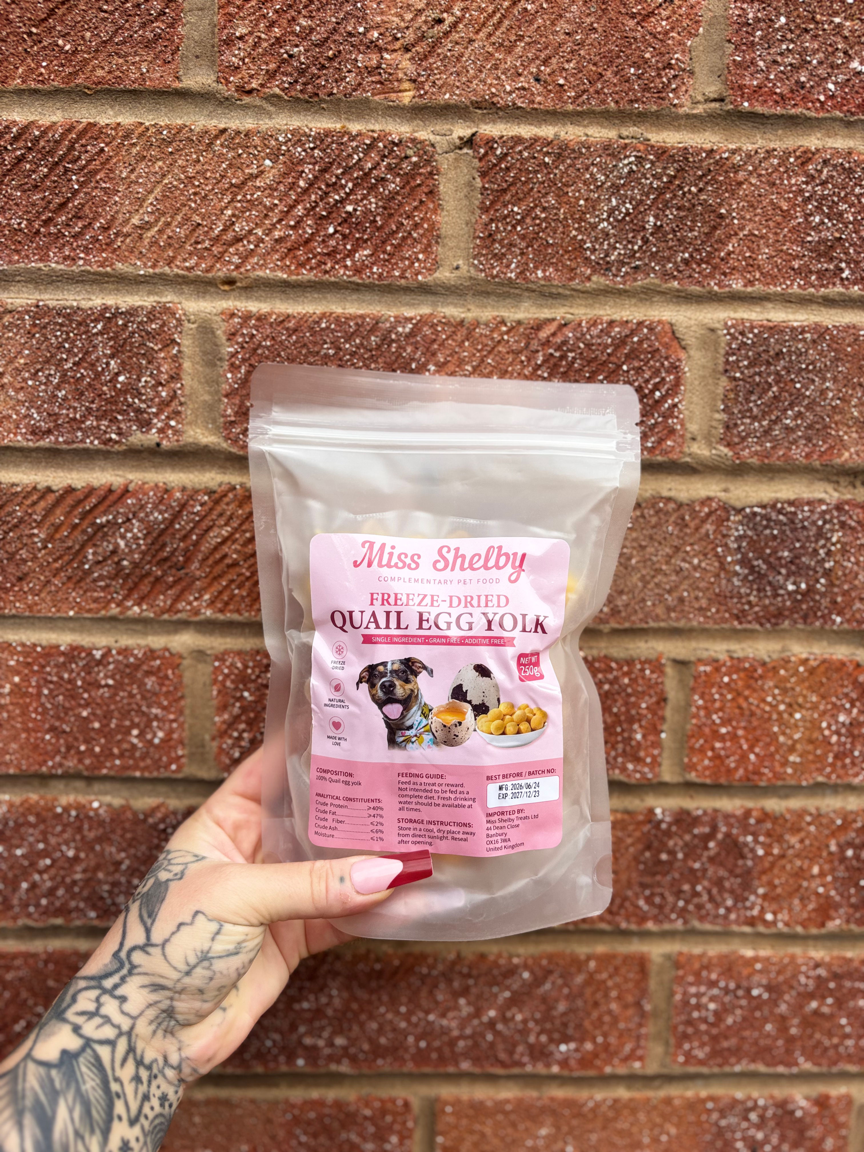 Quail egg yolks 250g - Wholesale