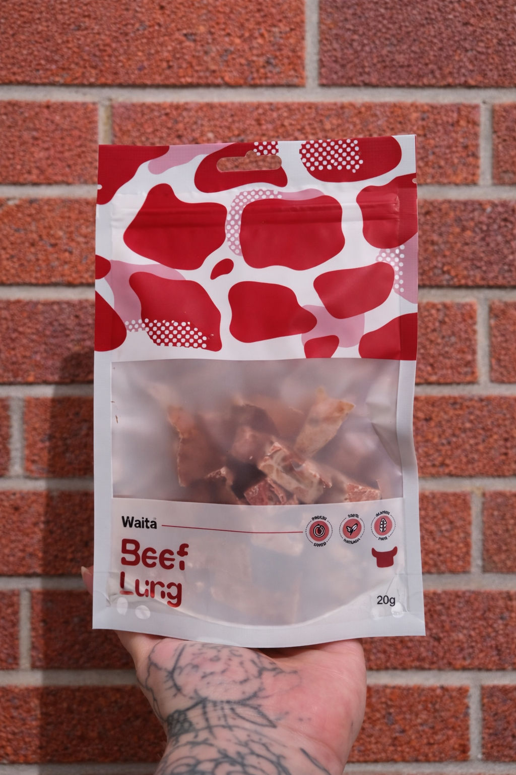 Freeze dried beef lung - Waita Pets