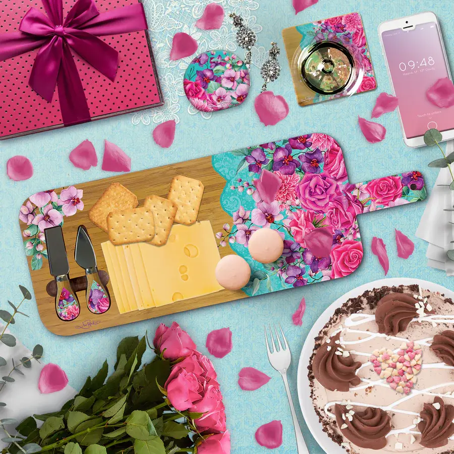 Thumbnail: Lisa Pollock Large Platter Rose Bouquet