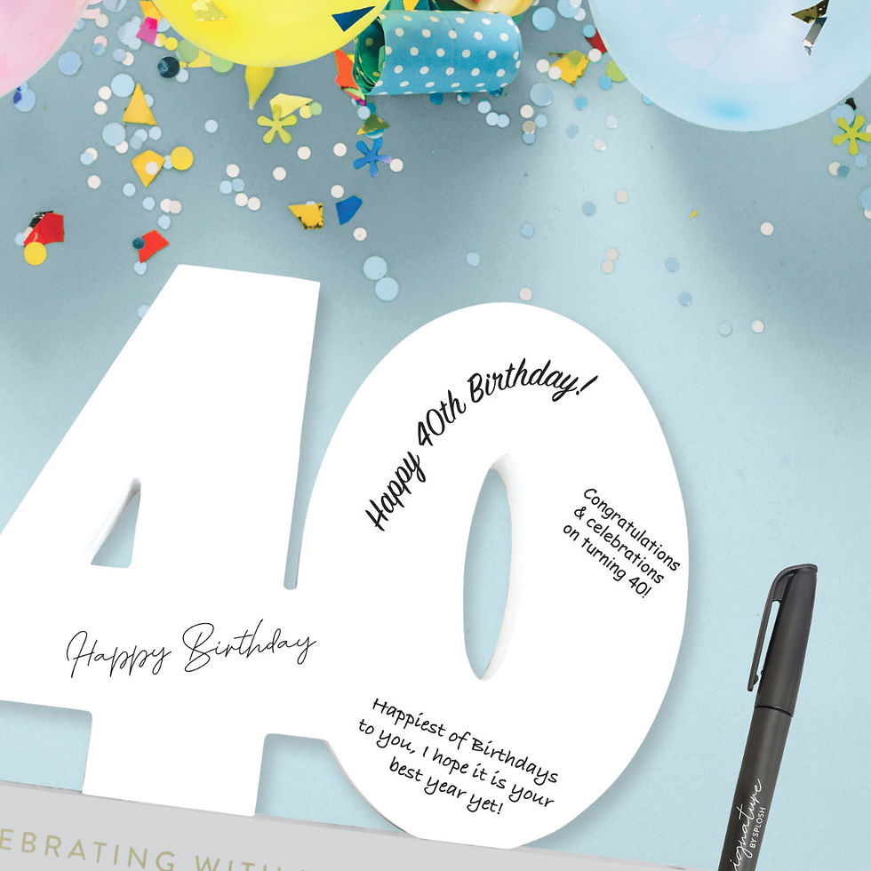 Thumbnail: 40th Birthday Signature Number
