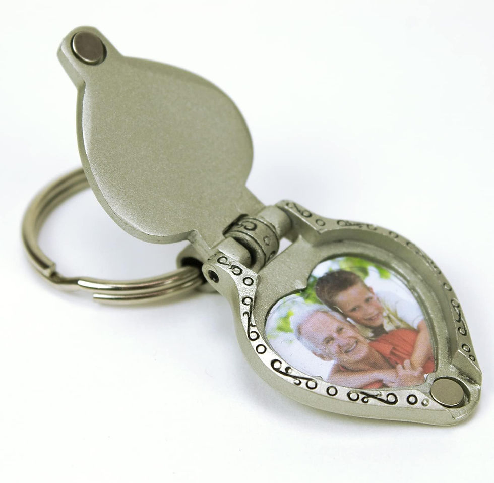 In Loving Memory Never Not Missing You Photo Heart Locket Key Ring