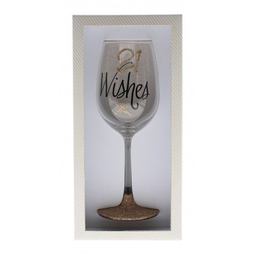 21st Happy Birthday Rose Gold Wine Glass