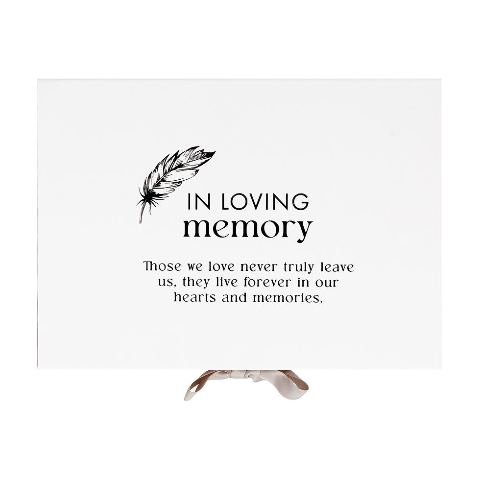 In Loving Memory Keepsake Box
