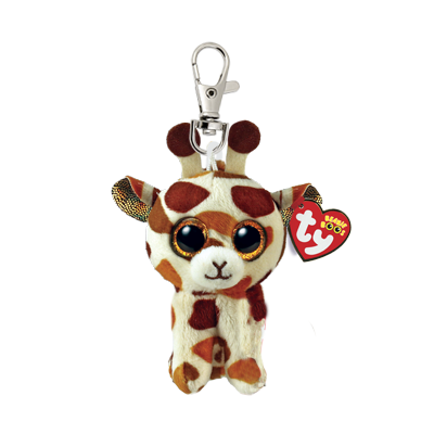 TY Beanie Boos STILTS - tan giraffe clip