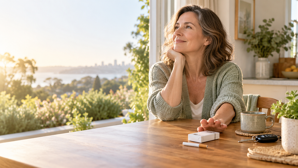 women contemplating another cigarette