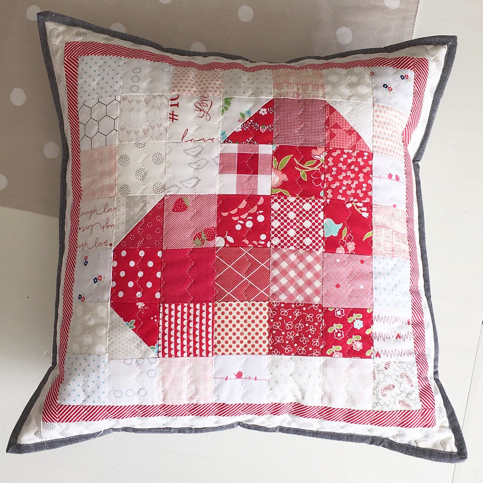 Thumbnail: Scrappy Heart Pillow Pattern