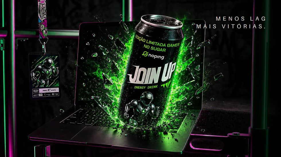 Miniatura: Energético Join Up Gamer Sem Açúcar Pack 6 Latas Noping