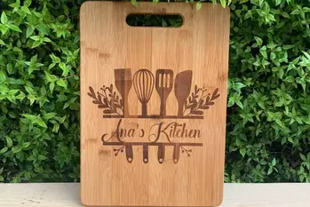 Wood cutting board laser engraved.webp