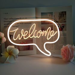 Flex LED neon welcome bubble sign