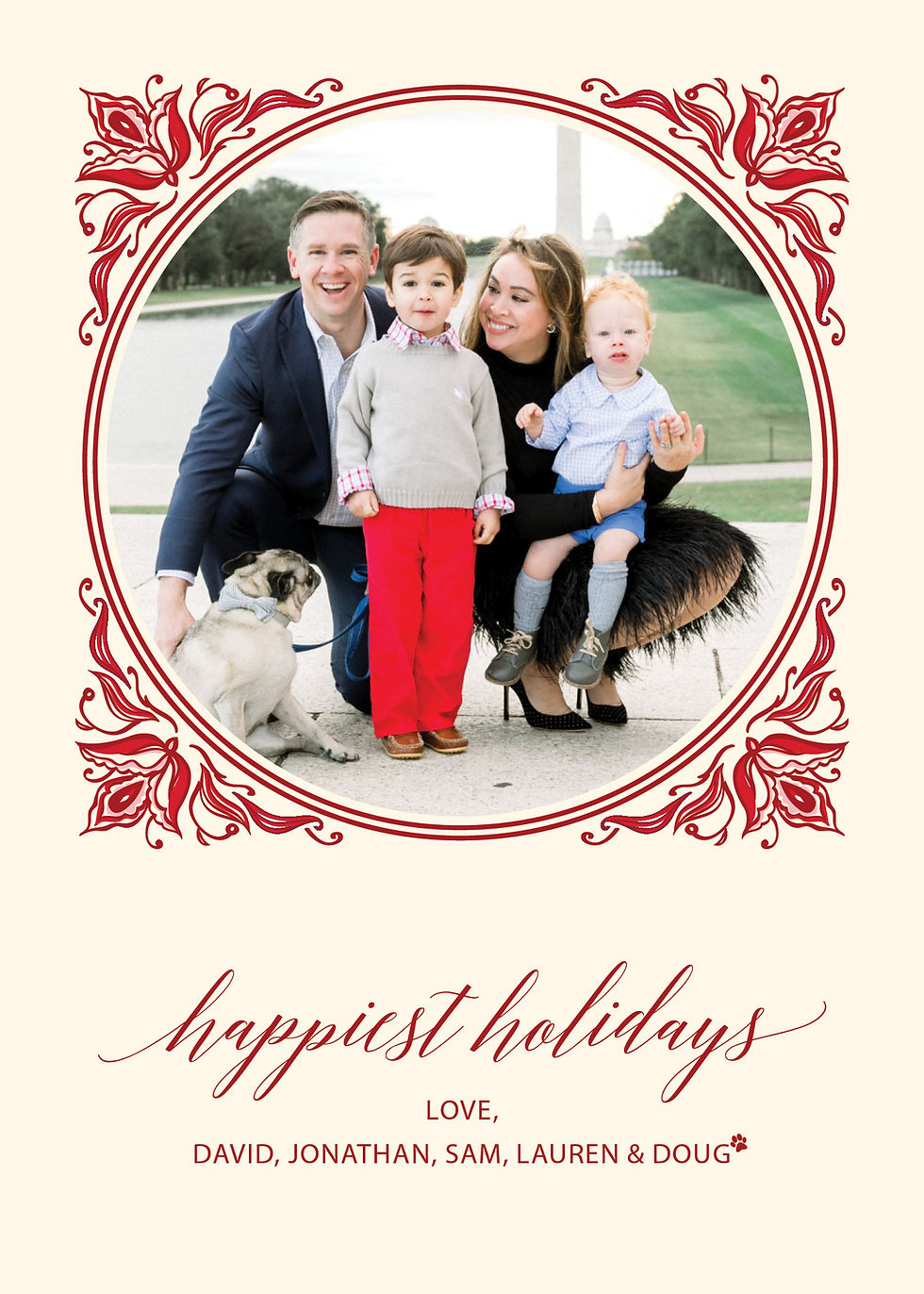 Thumbnail: Red Bird Holiday photo card