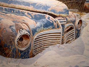 "Rustic Blues"
oil on canvas 21'x27"
price: $1200.
SOLD
Reproductions available on demand