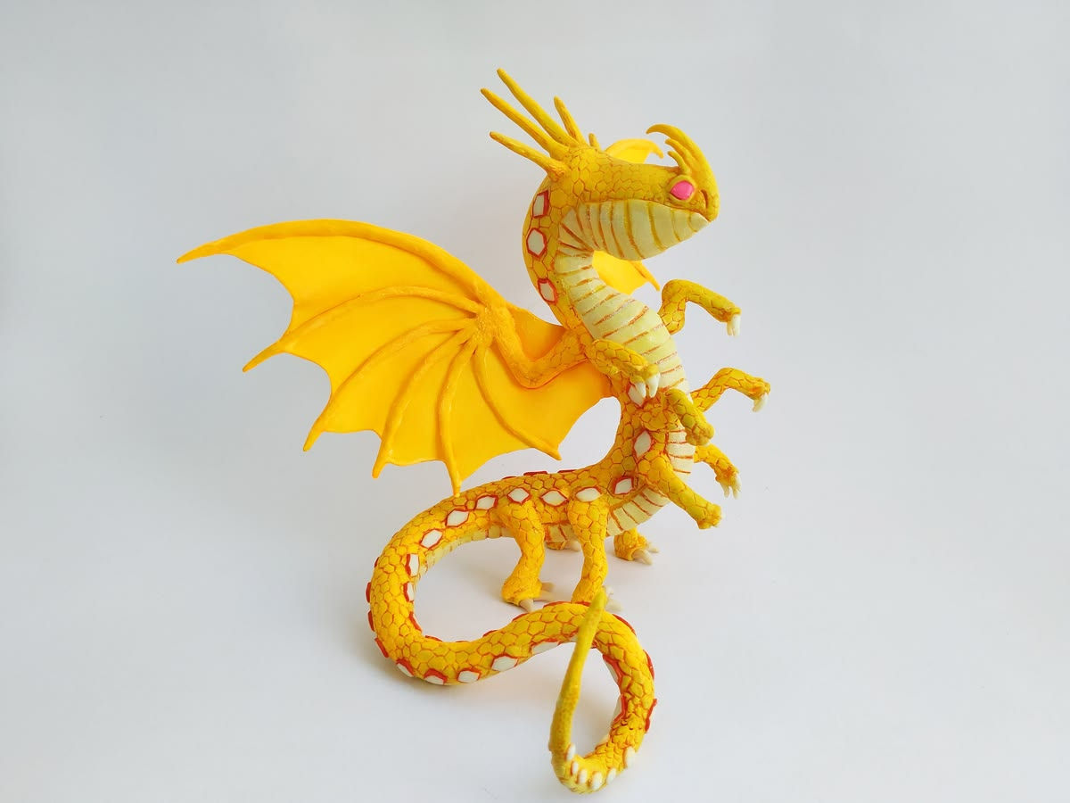 Fireworm Queen dragon inspired GLOW-IN-THE-DARK !MADE FOR ORDER!
