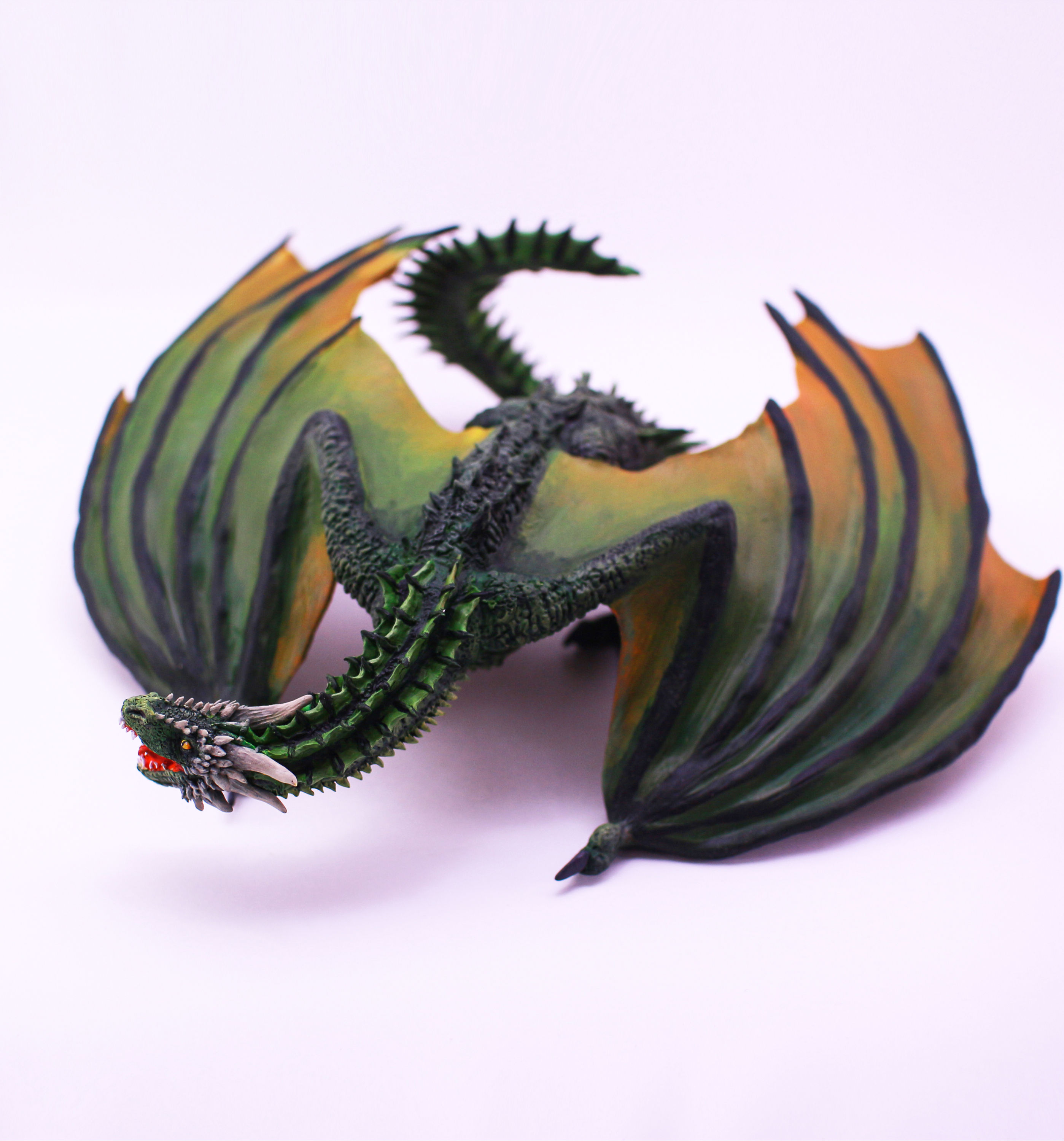 Dragon Polymer clay Green dragon