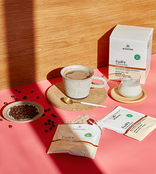 FeelFit Pea Protein Shake 10 pack - Coffee Flavor