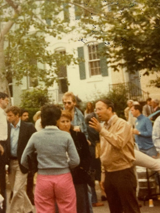 2400 I St. block party. (Fall 1981)