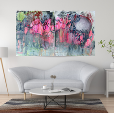 Wilderness Art 75”w x 44 H 