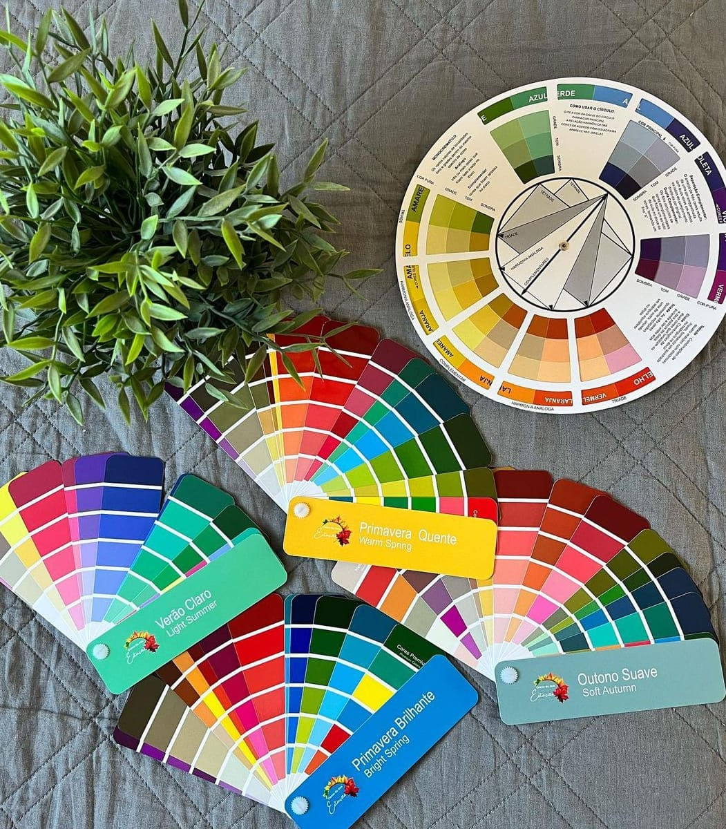 Kit 12 cartelas de Coloraçao Pessoal - Grande