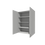 Thumbnail: 48" Tall Uppers with Doors Basic Colors