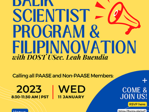 PAASE + DOST Balik-Scientist + Filipinnovation Session