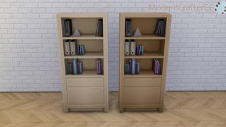 The Sims 4 Simple Symmetry Bookcase  Recolour