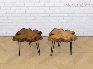 Live Edge Burl Wood End Table