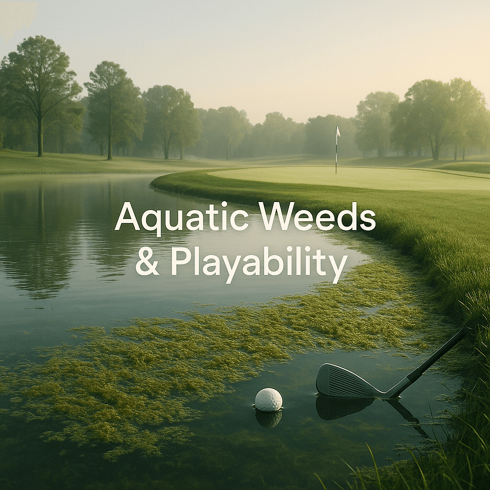 How Aquatic Weed Growth Impacts Golf Course Playability
