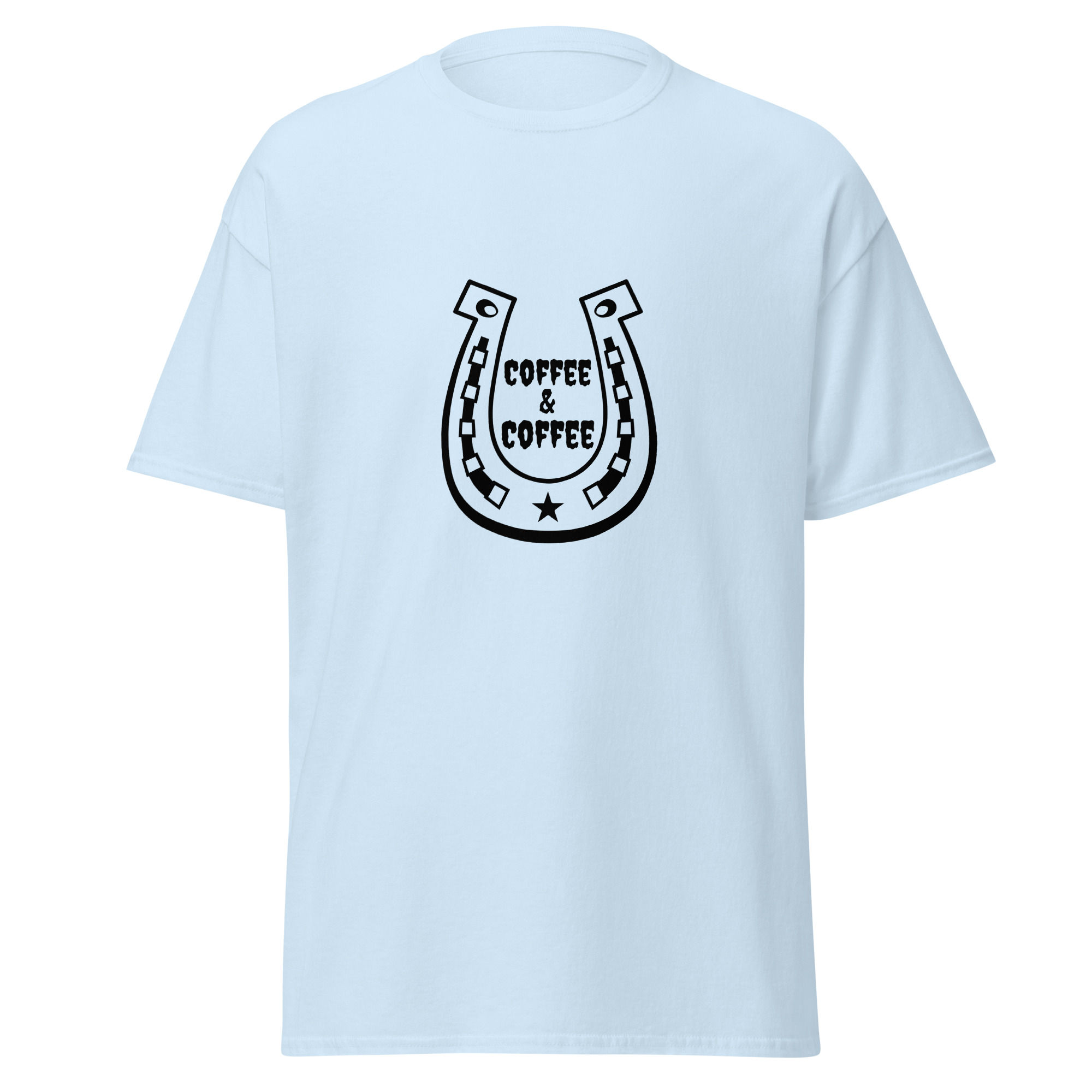 COFFEE & COFFEE Tee – Lucky Horseshoe