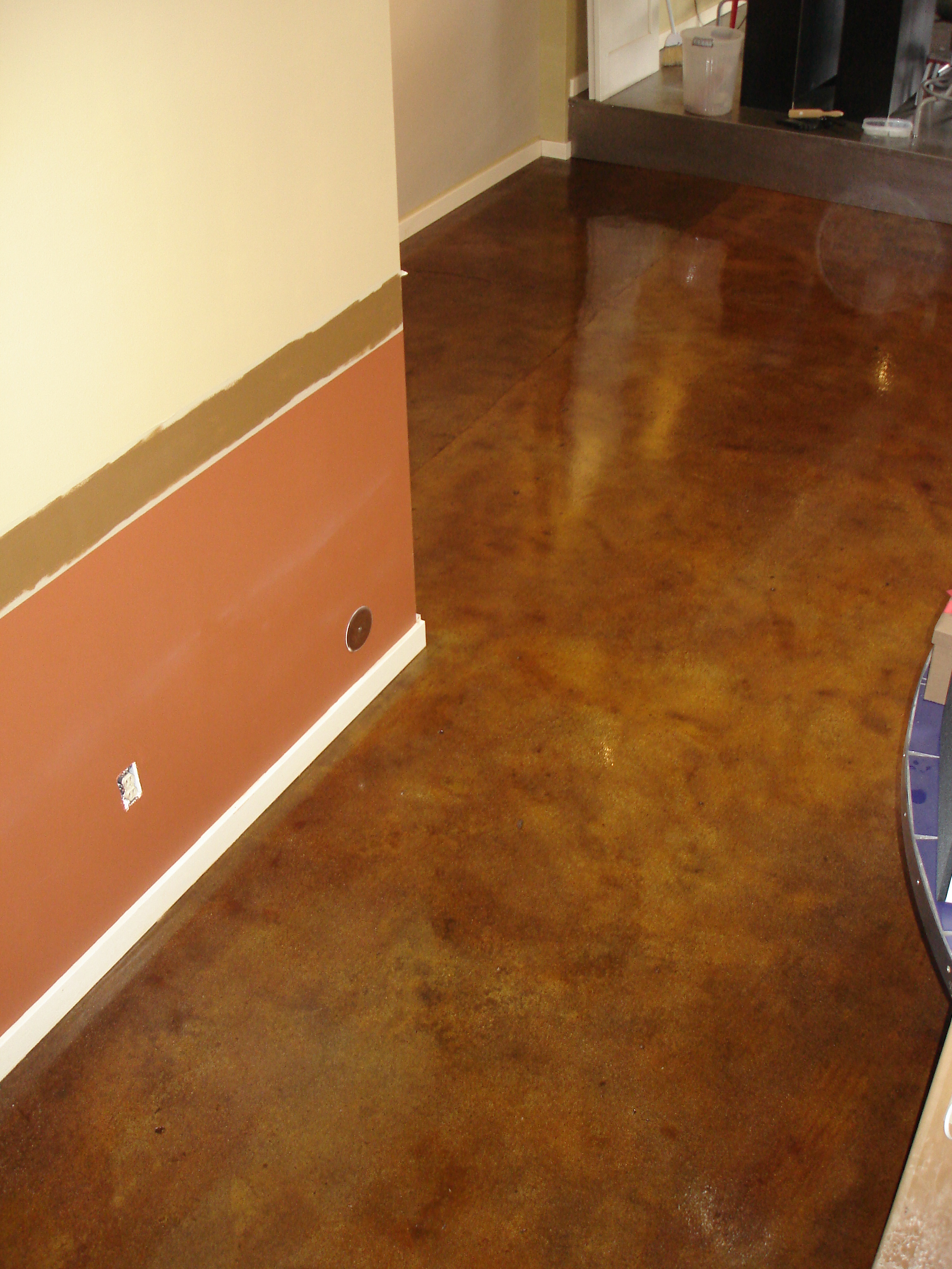 Stained Concrete C Rock Finishing