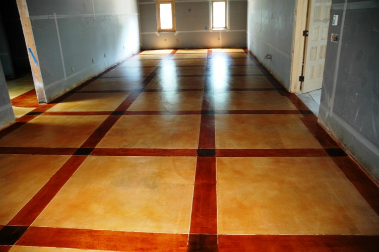 Stained Concrete C Rock Finishing