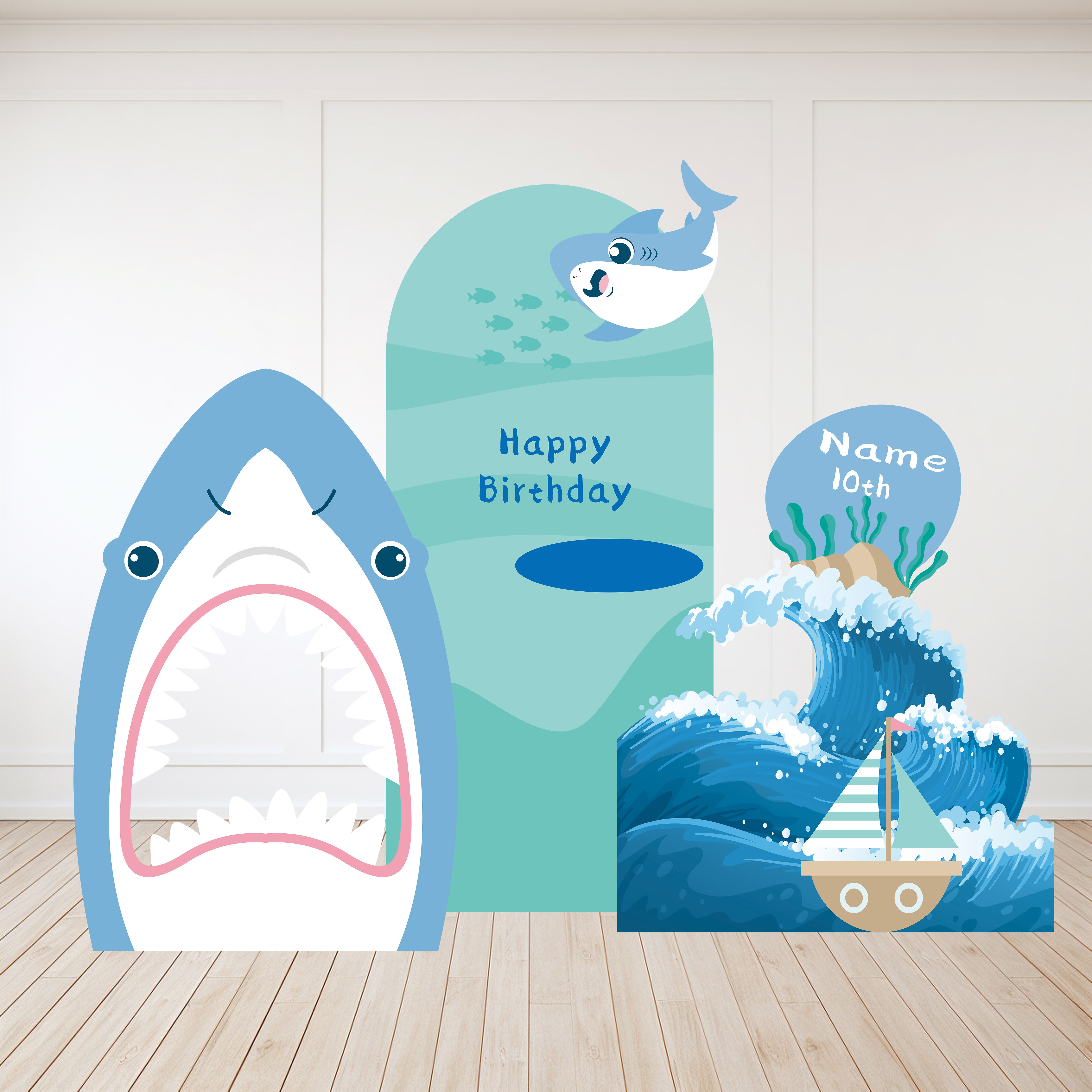 Shark Theme Party Backdrop (Any theme)