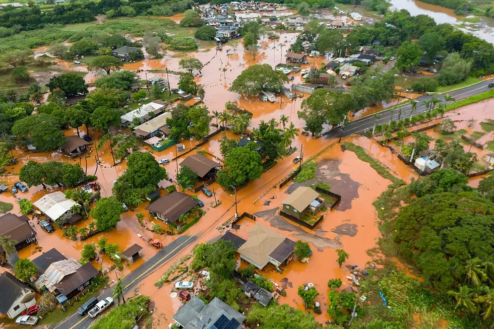 Flooding in Oahu, Hawaii