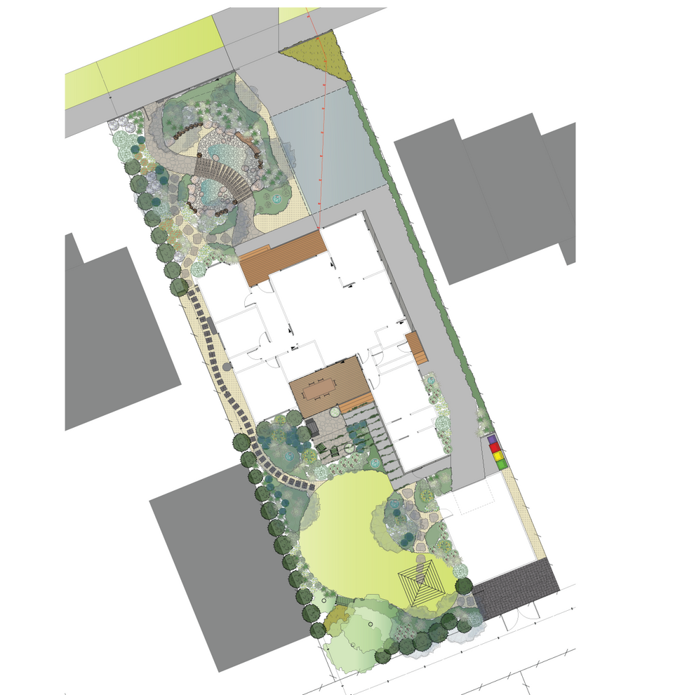Habitat, retreat and gathering amongst indigenous and productive planting