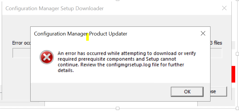 MECM Configmgr failed to download 0x80072F76 content media