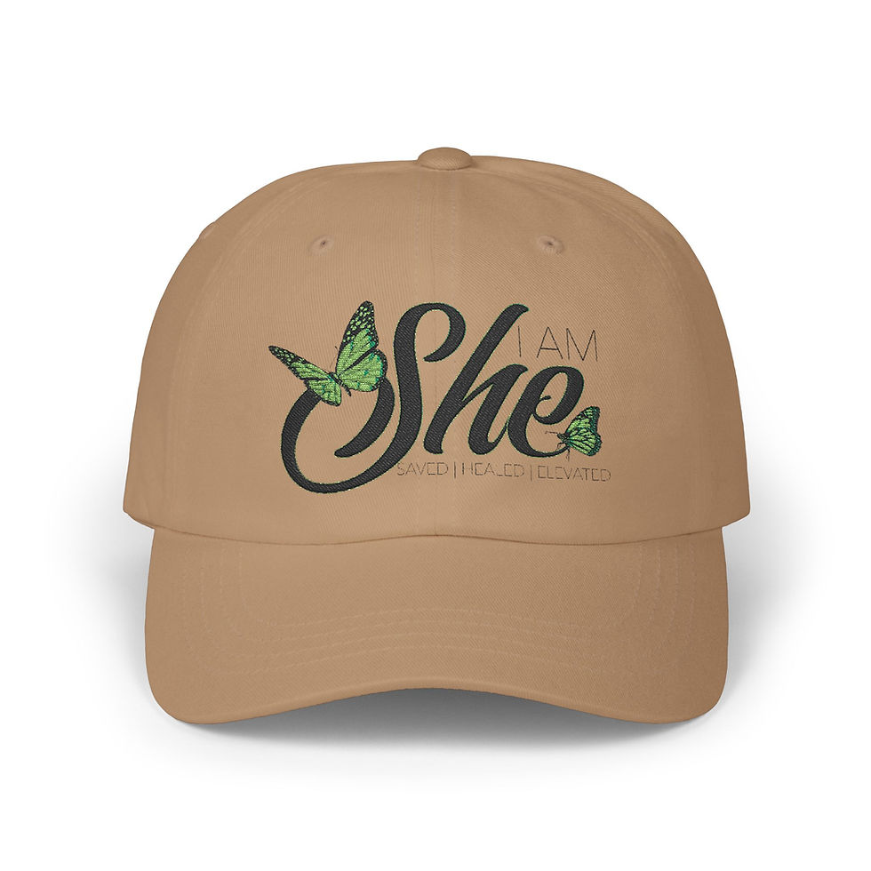 Thumbnail: I Am She- ,Charming Butterfly Dad Cap  Casual Outing, Personal Empowerment
