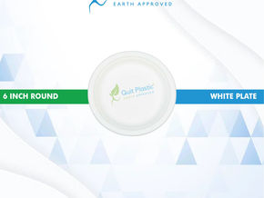 Export Eco-Friendly 6-Inch Sugarcane Bagasse Plain Round Snacks Plate.